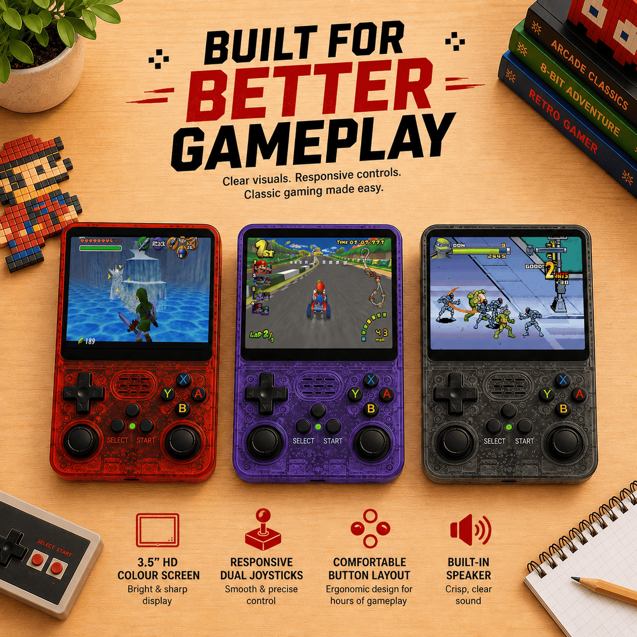 RetroVault™ – Portable Retro Gaming Console