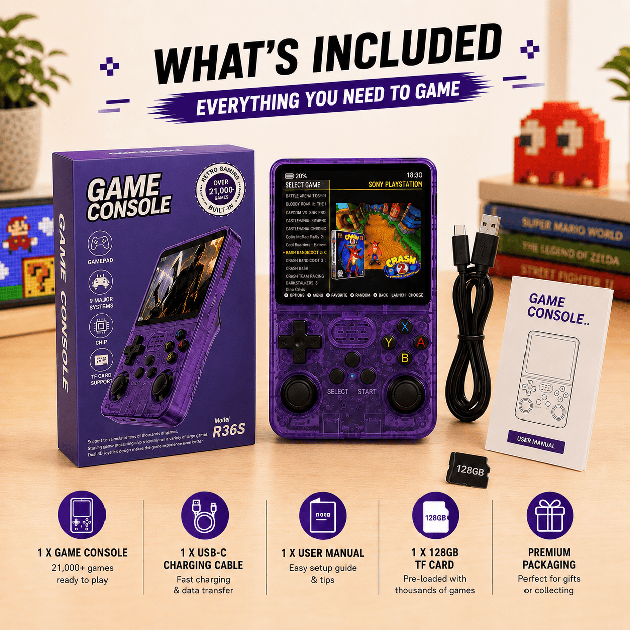 RetroVault™ – Portable Retro Gaming Console